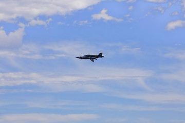 Image showing Blue Angels Fly in Tight Formation