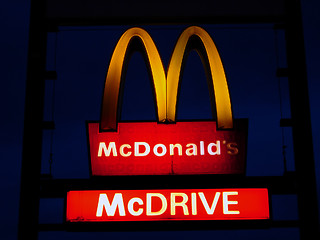 Image showing Neonlight, fastfood