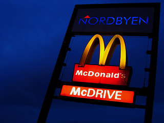 Image showing Neonlight, fastfood