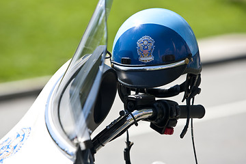 Image showing US Police Motocycle helmet