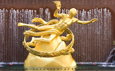 Image showing Rockefeller Center Prometheus Statue Manhattan New York