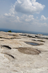 Image showing The surface of Stone-Mountain. Atlanta, Georgia