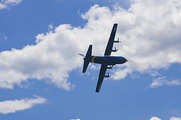 Image showing A plane performing in an air show