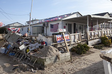 Image showing NEW YORK -November12: The fire destroyed around 100 houses durin