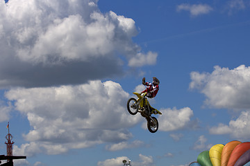 Image showing Stunt Biker