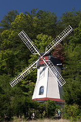 Image showing Old wind mill in Helen Georgia