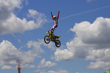 Image showing Stunt Biker