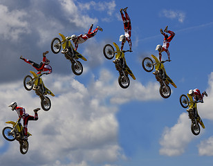 Image showing Stunt Biker. Free stile performing