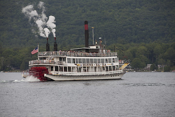 Image showing Steam boat at Lake George

