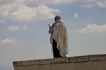 Image showing Prayer of Jews at Western Wall. Jerusalem Israel 