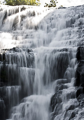 Image showing Finger lakes region waterfall in the summer