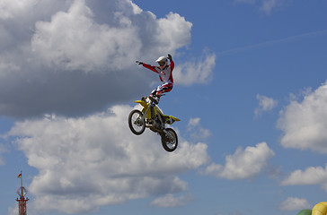 Image showing Stunt Biker. Free stile performing