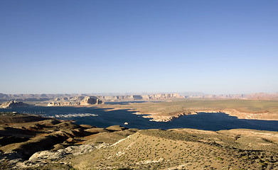 Image showing Glen Canyon Dam at Lake Powell & Page, AZ