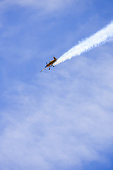 Image showing A plane performing in an air show