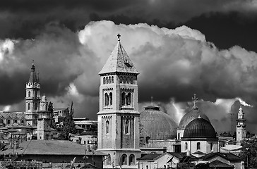 Image showing View of the Christian Quarter of the Old City of Jerusalem.