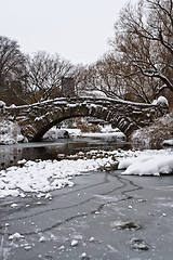 Image showing Centtral Park. Gapstow Bridge