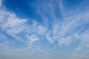 Image showing clouds in the blue sky 