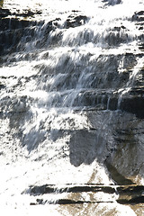 Image showing Finger lakes region waterfall in the summer