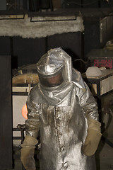 Image showing Glass Blower at Work