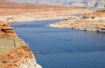 Image showing Glen Canyon Dam at Lake Powell & Page, AZ