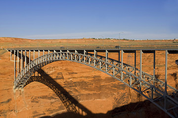 Image showing Glen Canyon Dam at Lake Powell & Page, AZ