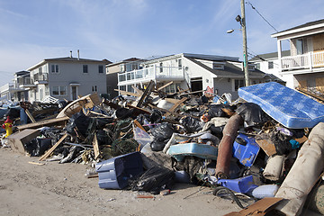 Image showing NEW YORK -November12: The fire destroyed around 100 houses durin