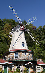 Image showing Old wind mill in Helen Georgia