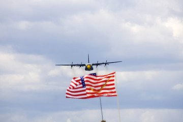 Image showing A plane performing in an air show