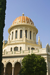Image showing The bahai temple and garden in Haifa