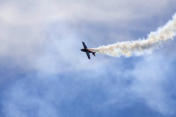 Image showing A plane performing in an air show 