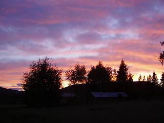 Image showing Sunset in Norway