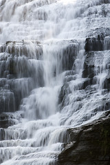 Image showing Finger lakes region waterfall in the summer