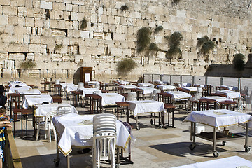 Image showing Prayer of Jews at Western Wall. Jerusalem Israel 