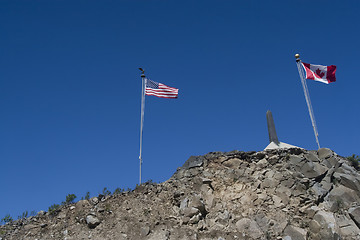 Image showing  Alaska. Border between the U.S. and Canada