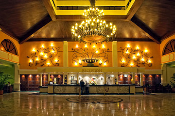 Image showing Resort reception lobby