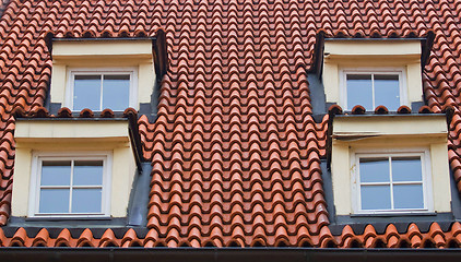 Image showing Prague. Red roofs