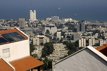 Image showing Panorama of Haifa city from Israel