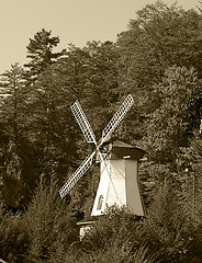 Image showing Old wind mill in Helen Georgia