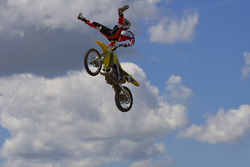 Image showing Stunt Biker. Free stile performing