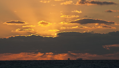 Image showing Beautiful morning on Caribbean sea