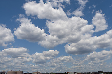 Image showing  clouds in the blue sky 