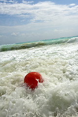 Image showing Red anchor buoy 