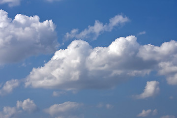 Image showing Clouds in the blue sky 