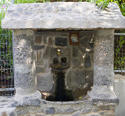 Image showing Source with water. Greek Church of the 12 Apostles, Capernaum . 