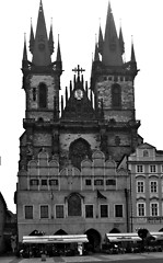 Image showing Prague's church steeples