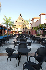 Image showing Resort restaurant under the sky