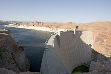 Image showing Glen Canyon Dam at Lake Powell & Page, AZ