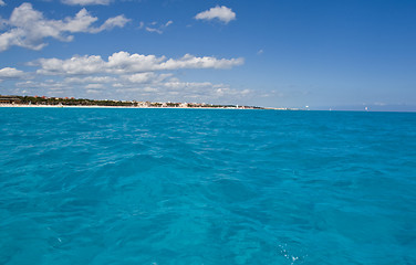 Image showing Morning waves at Caribbean sea