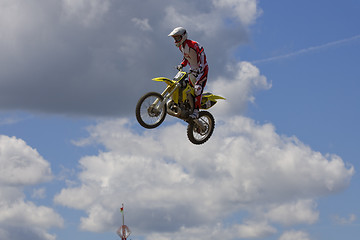 Image showing Stunt Biker. Free stile performing