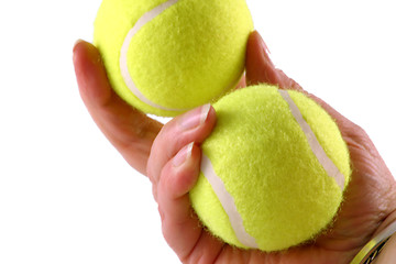 Image showing tennis balls